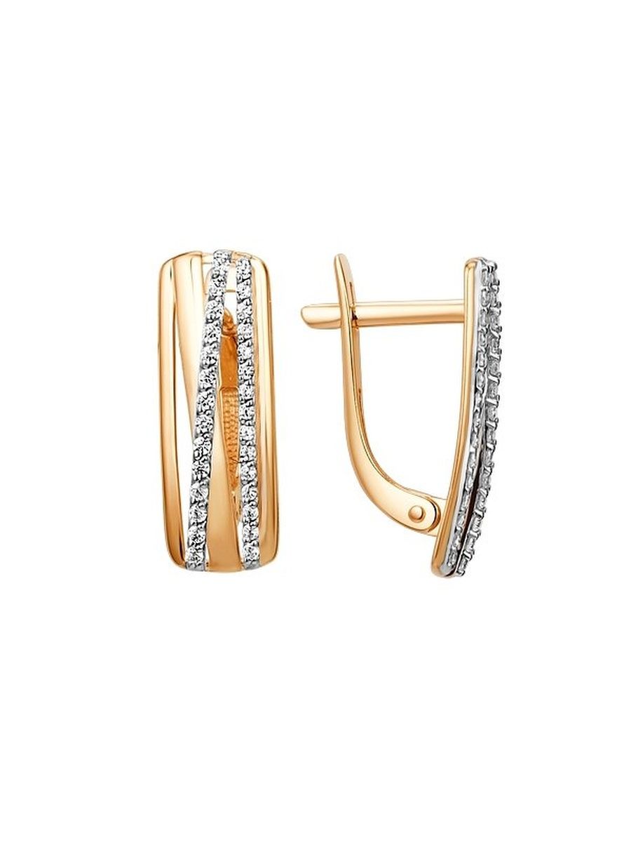 

Серьги из золота TEO MAORI 8015332-1102, фианит, 8015332-1102