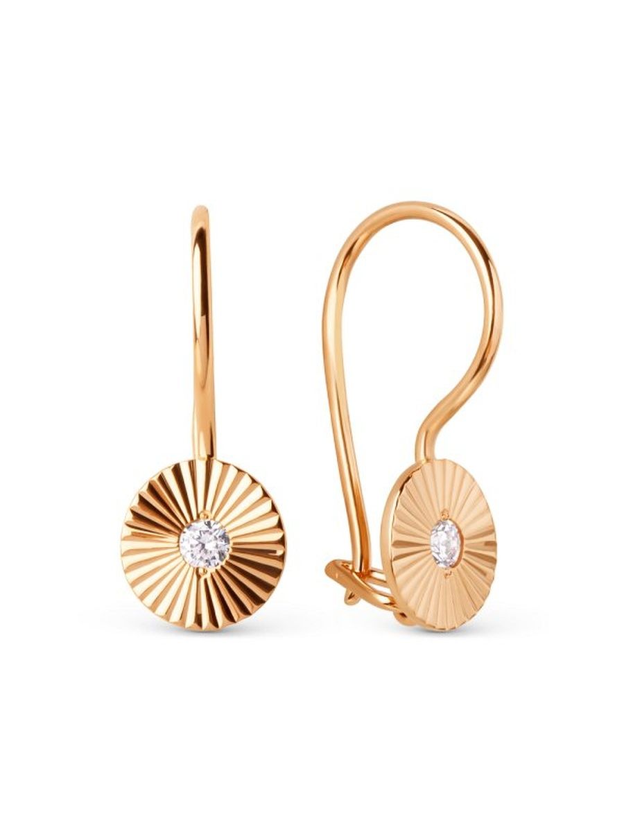 

Серьги из золота TEO MAORI 8015582-1110, фианит, 8015582-1110