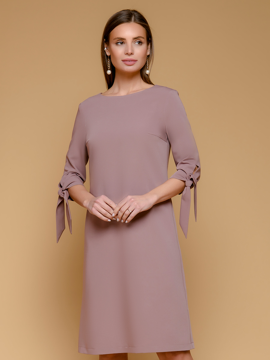 

Платье женское 1001dress 0142101-02558 бежевое 44, Бежевый, 0142101-02558