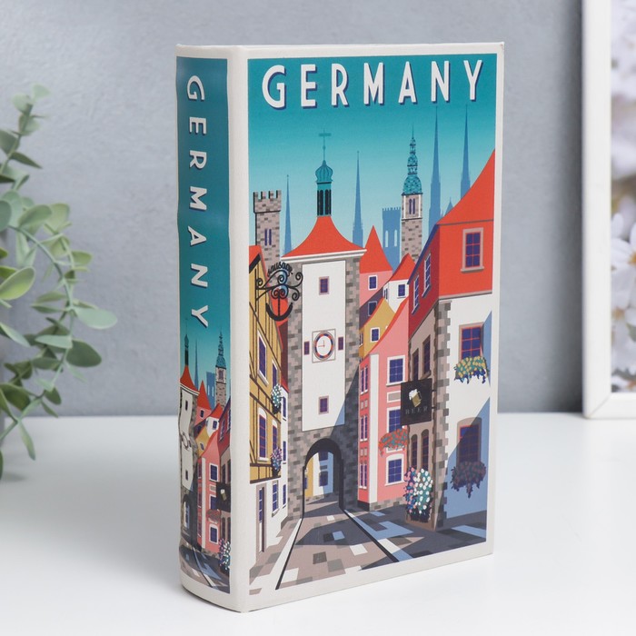 

Сейф-книга дерево кожзам "Немецкие улочки" 21х13х5 см