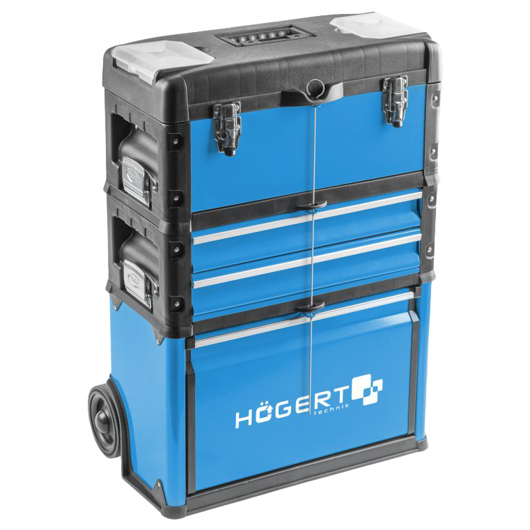 HOEGERT TECHNIK Тележка для инструментов, 3 модуля HT7G080