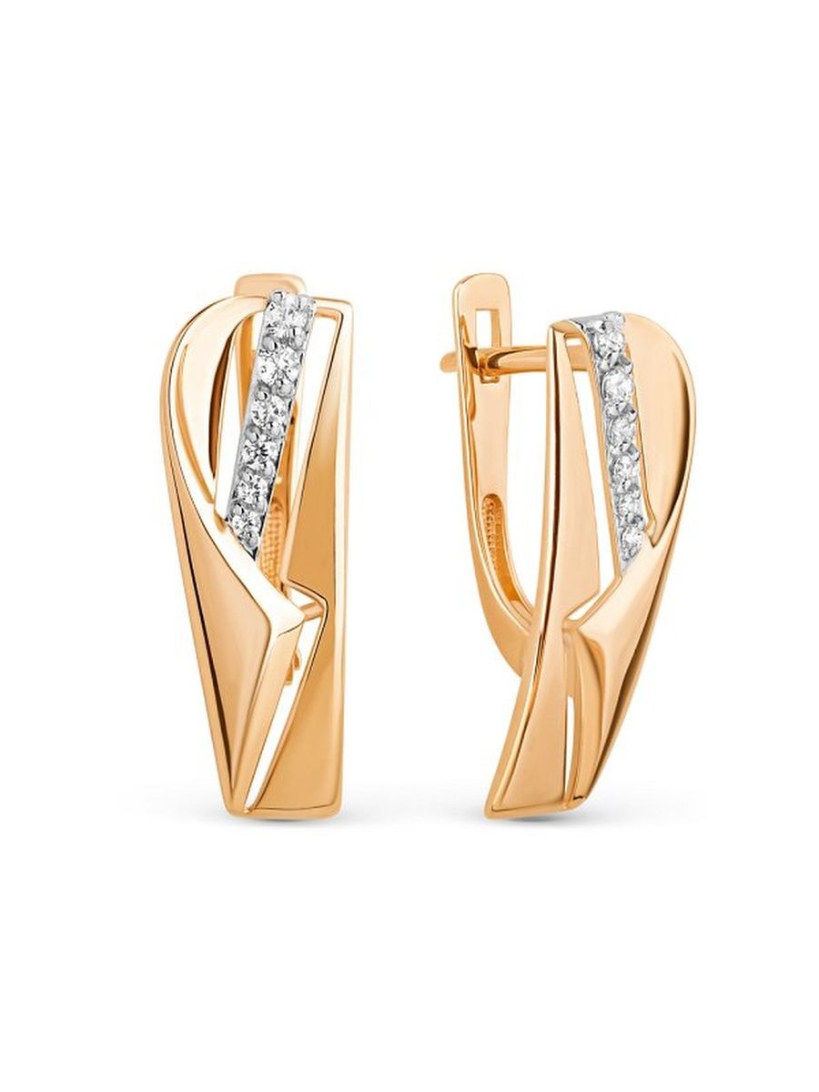 

Серьги из золота TEO MAORI 8020872-1102, фианит, 8020872-1102