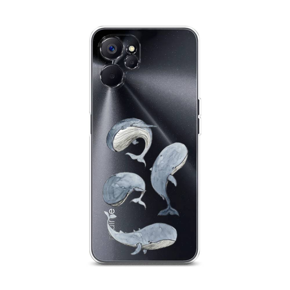 

Чехол Awog на Realme 10 5G "Киты", Голубой;белый;прозрачный, 2512650-1