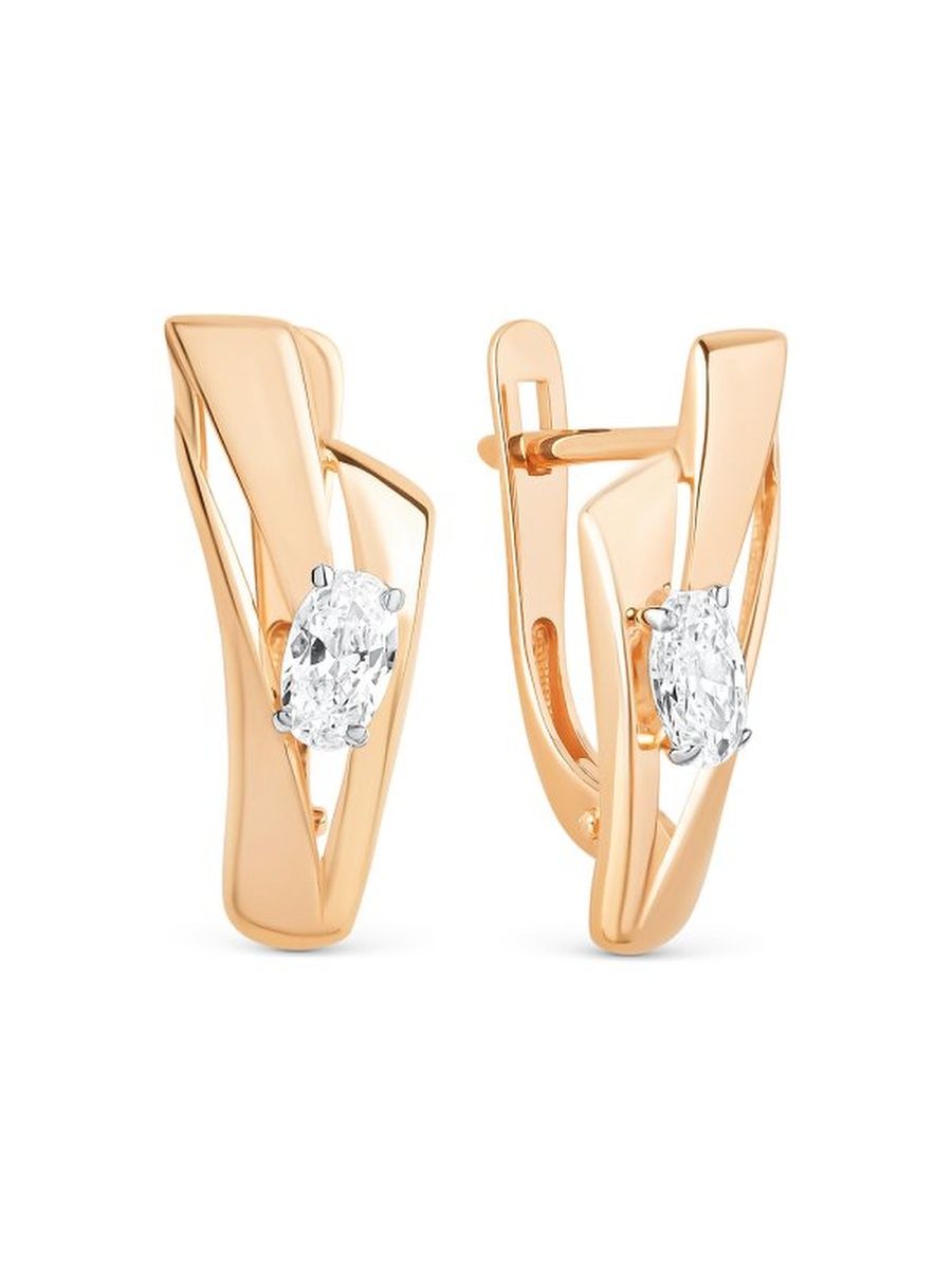 

Серьги из золота TEO MAORI 8023112-1102, фианит, 8023112-1102