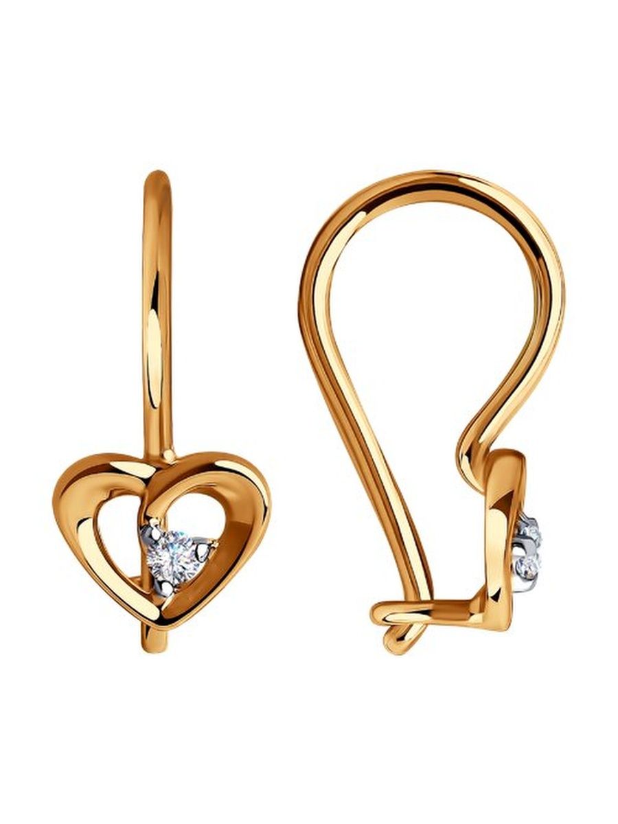 

Серьги из золота TEO MAORI 831-120-00748-1, фианит, 831-120-00748-1