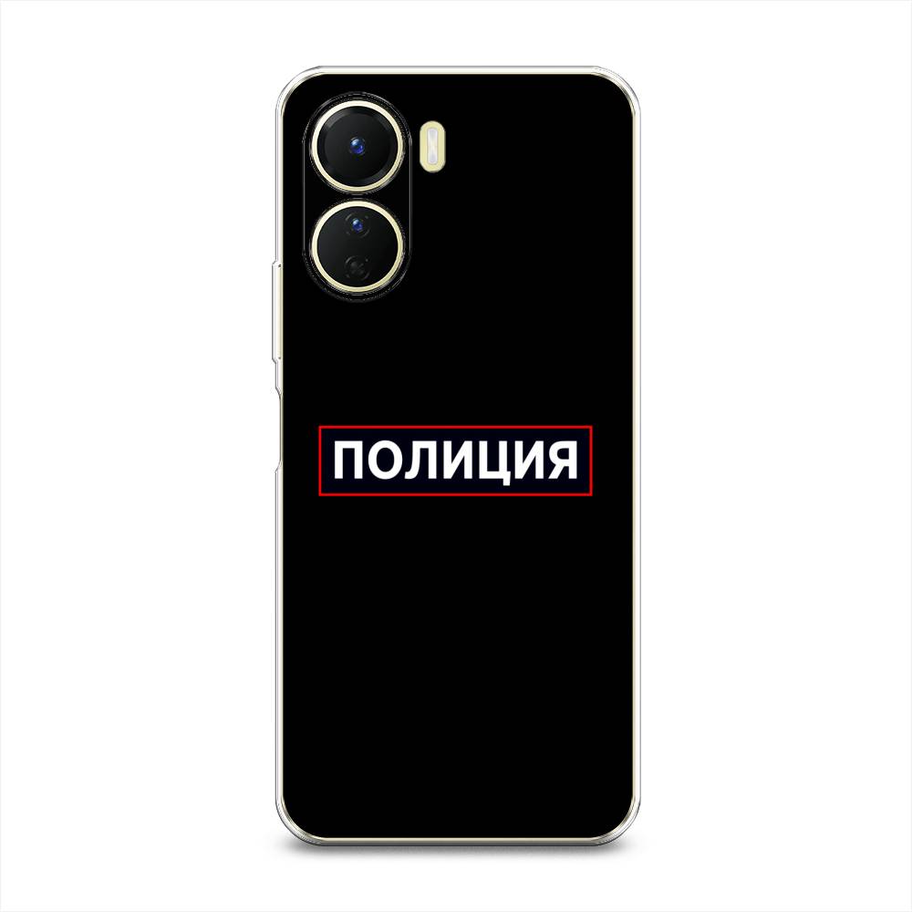 

Чехол Awog на Vivo Y16 "Police logo", Черный;белый;красный, 267850-5