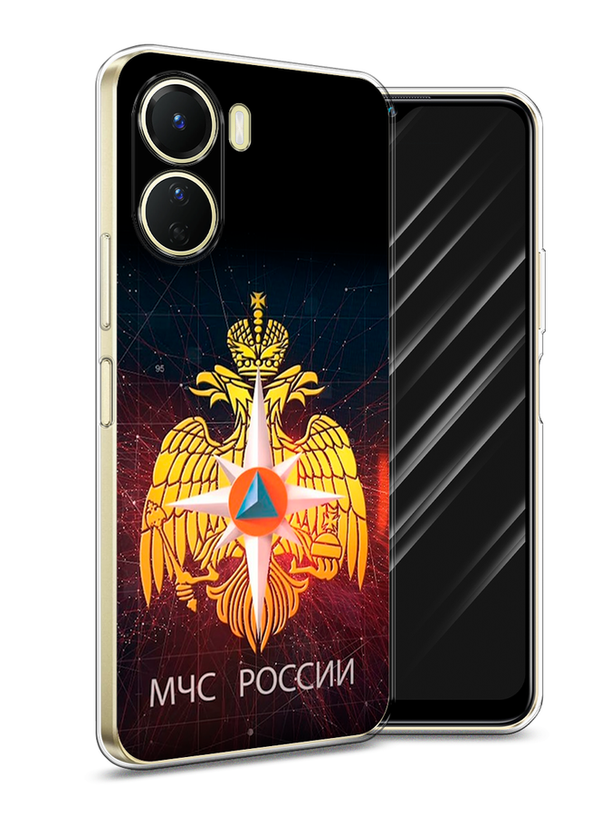 

Чехол Awog на Vivo Y16 "МЧС России", Черный;желтый;красный, 267850-5