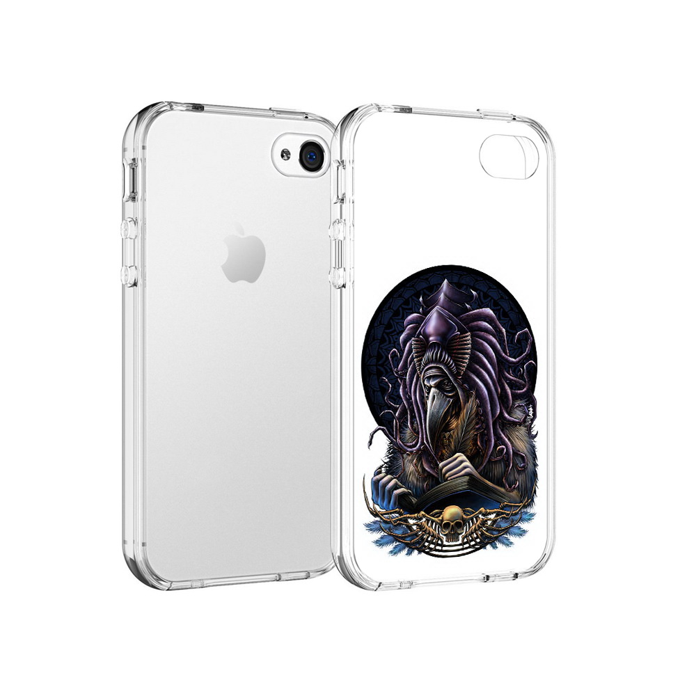 

Чехол MyPads Tocco для Apple iPhone 4 умный ворон, Прозрачный, Tocco