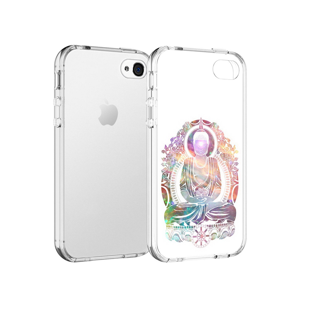 

Чехол MyPads Tocco для Apple iPhone 4 умный мужчина абстракция, Прозрачный, Tocco