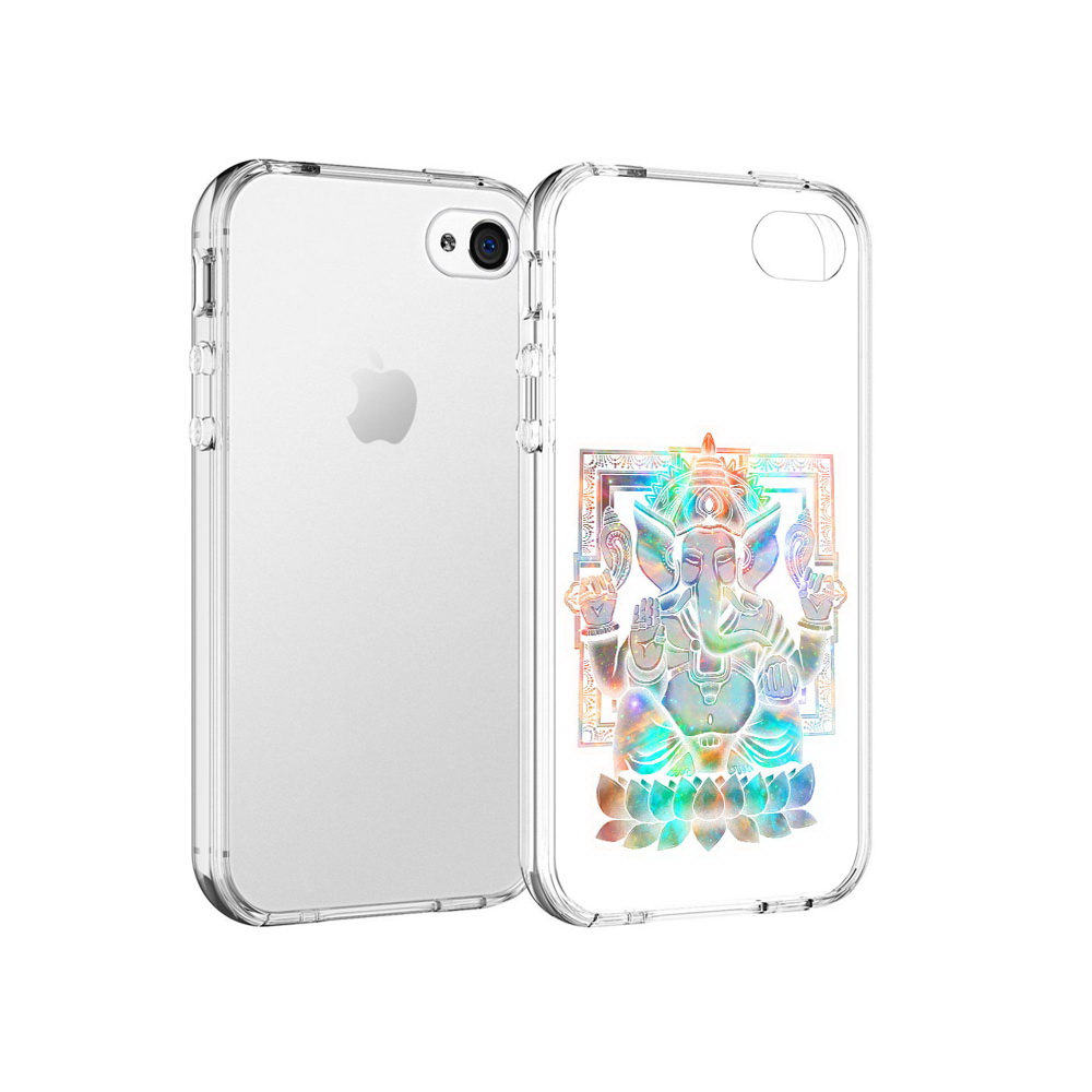 

Чехол MyPads Tocco для Apple iPhone 4 умный слон, Прозрачный, Tocco