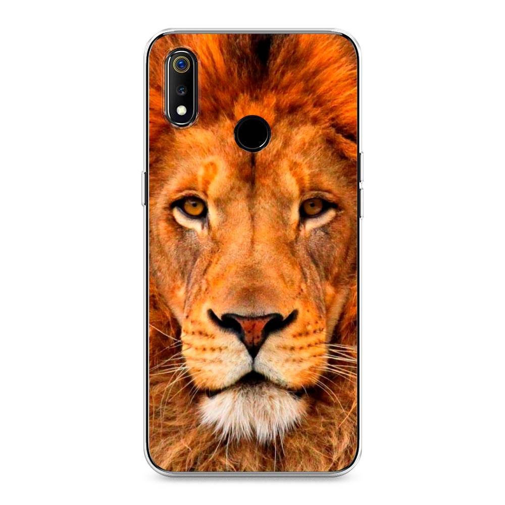 

Чехол на Realme 3 "Благородный лев", Оранжевый, 251050-1