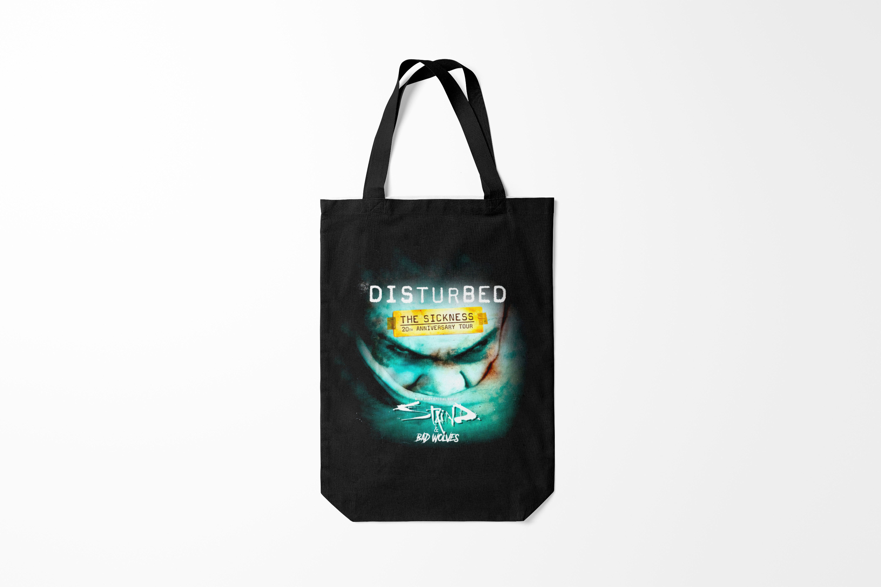 

Сумка шoппер унисекс Burnettie Disturbed The Sickness, черный, Disturbed The Sickness