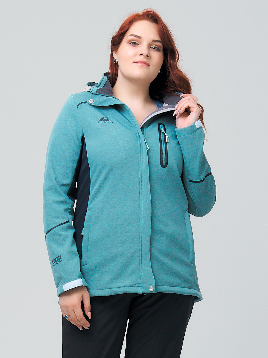 

Ветровка женская MTFORCE 2036-1Br бирюзовая 56 RU, 2036-1Br