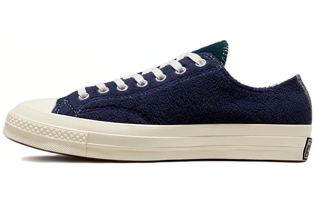 

Кеды унисекс Converse 1970s Renew Chuck Taylor All Star Ox Upcycled Fleece синие 43 EU, Синий, 1970s Renew Chuck Taylor All Star Ox Upcycled Fleece