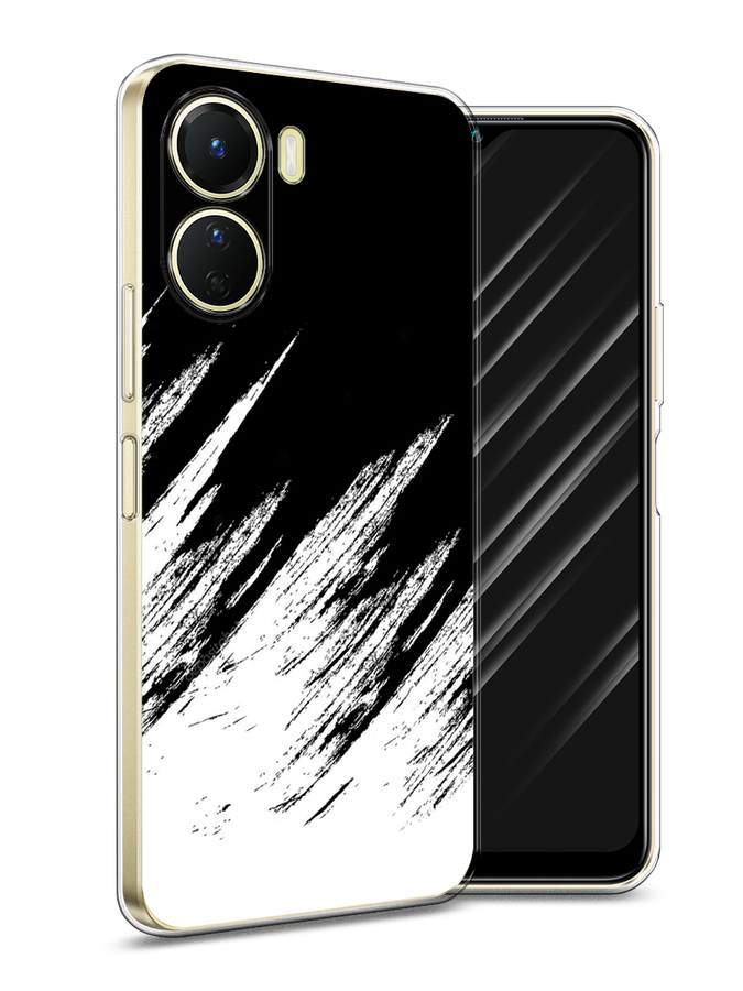 

Чехол Awog на Vivo Y16 "Черно белые брызги", Черный;белый;бежевый, 267850-3