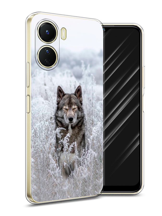 

Чехол Awog на Vivo Y16 "Волк в поле", Белый;черный, 267850-1