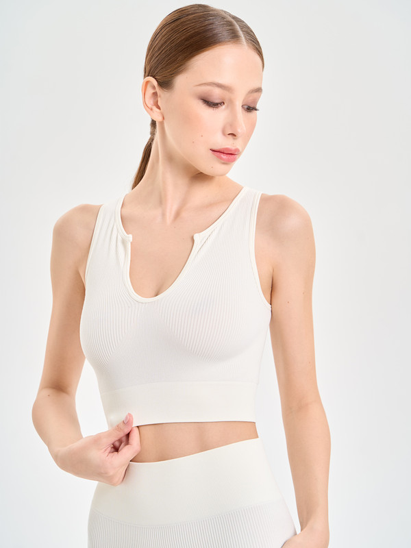

Топ женский Mademoiselle 8317 Top Rib белый S-M, 8317 Top Rib