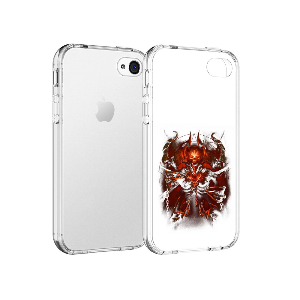 

Чехол MyPads Tocco для Apple iPhone 4 яркий демон, Прозрачный, Tocco