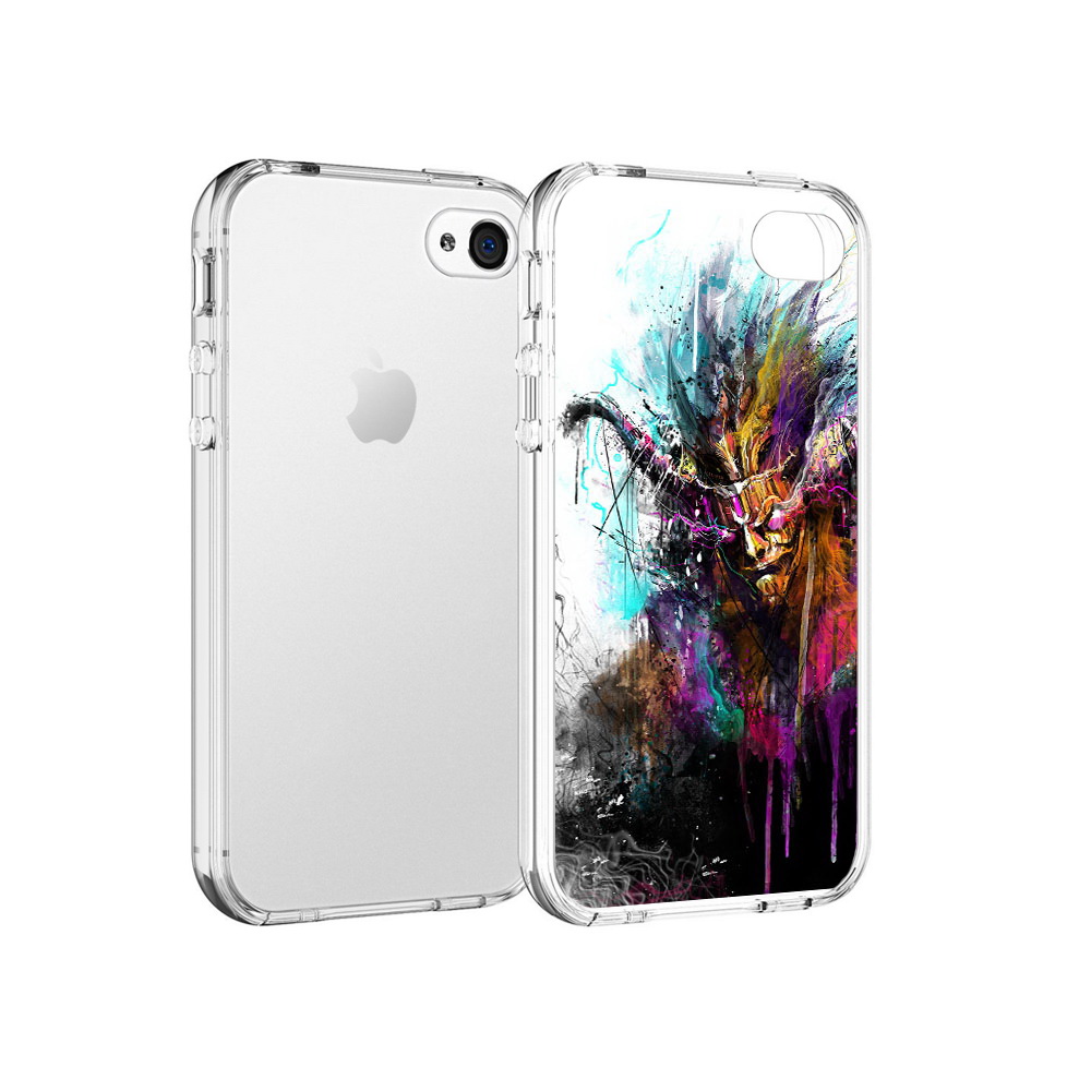 

Чехол MyPads Tocco для Apple iPhone 4 яркий дьявол, Прозрачный, Tocco