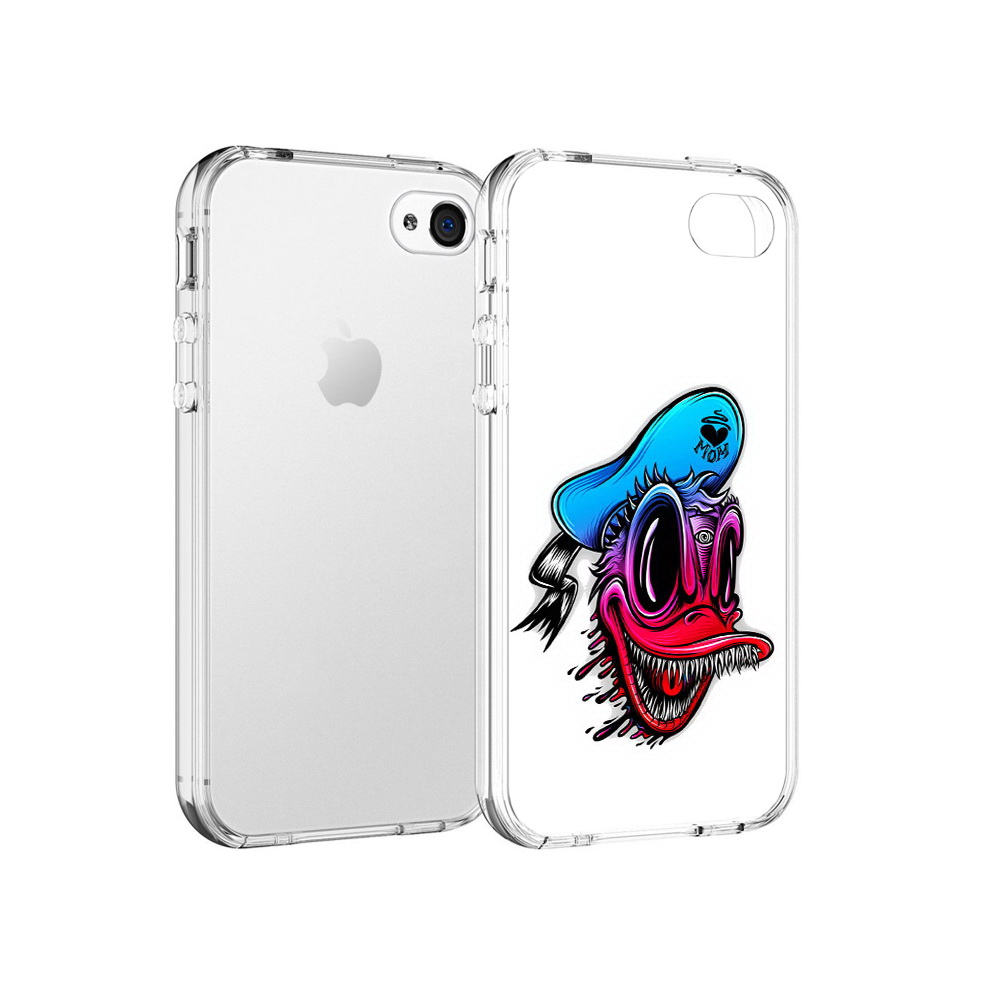 

Чехол MyPads Tocco для Apple iPhone 4 Дональд, Прозрачный, Tocco