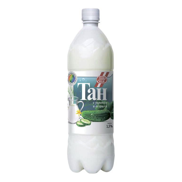 Тан Food Milk С огурцом и укропом 1,5% БЗМЖ 1 л
