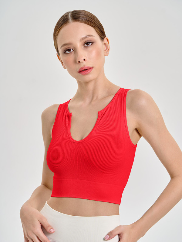 

Топ женский Mademoiselle 8317 Top Rib красный S-M, 8317 Top Rib