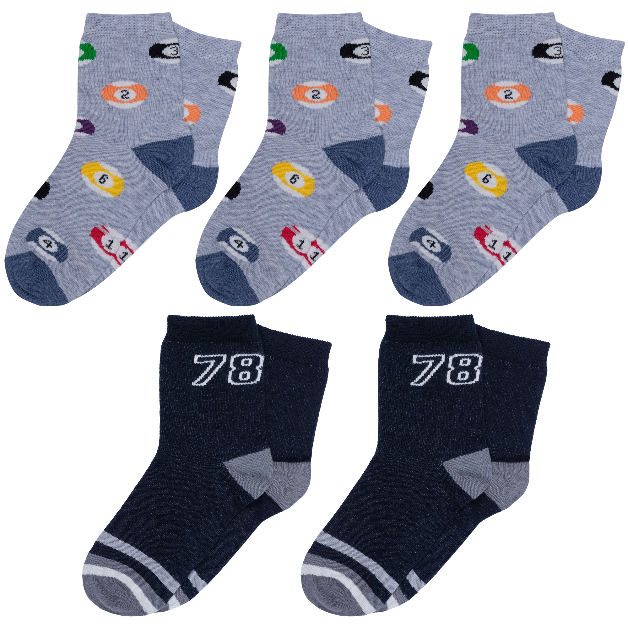 

Носки детские Rusocks 5-Д3-13499 цв. серый; синий р. 20-22, 5-Д3-13499