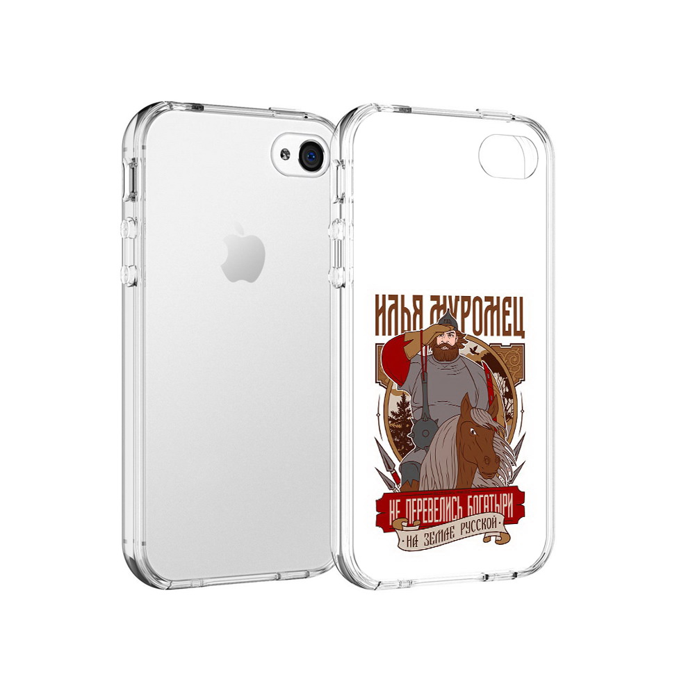 

Чехол MyPads Tocco для Apple iPhone 4 Илья Муромец, Прозрачный, Tocco