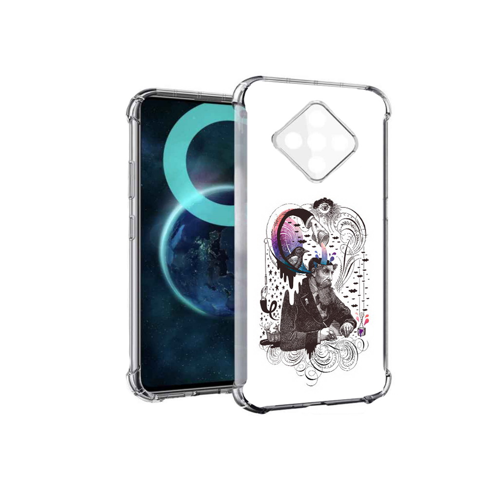

Чехол MyPads абстракция думающий мужчина для Infinix Zero 8, Прозрачный, Tocco
