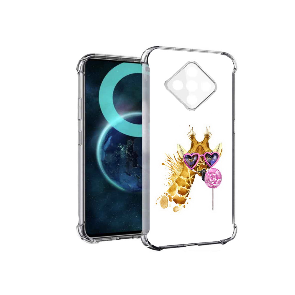 

Чехол MyPads акварельный жираф для Infinix Zero 8, Прозрачный, Tocco