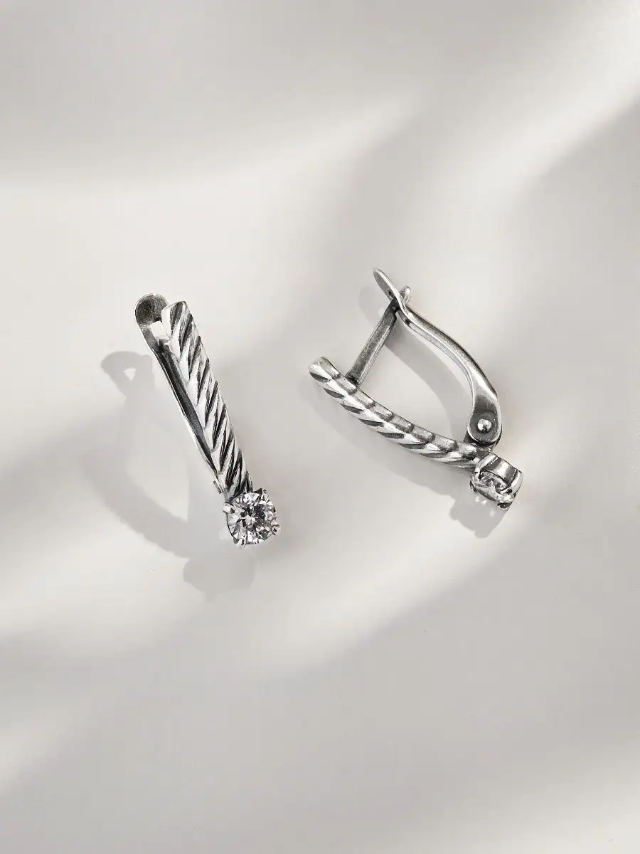 

Серьги из латуни SHINE & BEAUTY 3481413, фианит, 3481413