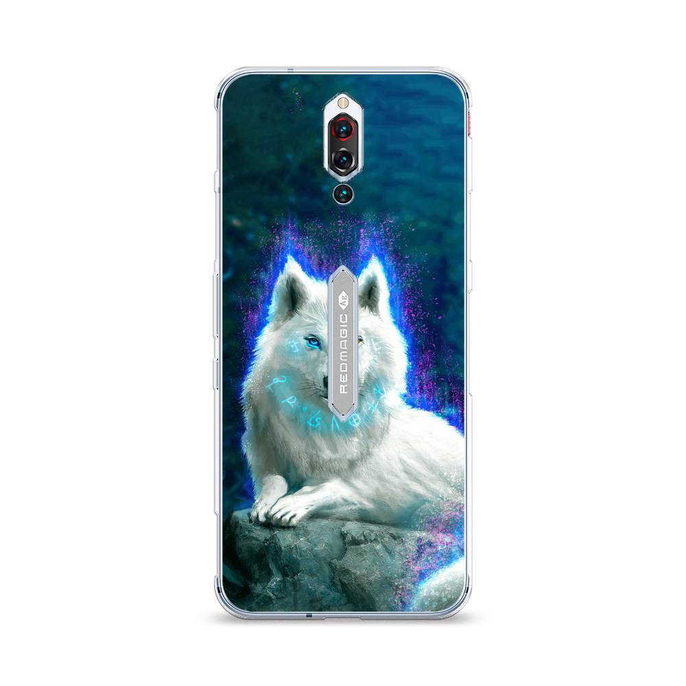 

Чехол Awog для ZTE RedMagic 5S "Белоснежный волк", Белый;зеленый;фиолетовый, 134250-2
