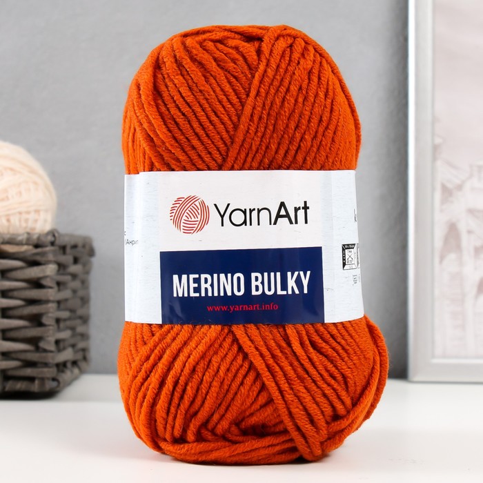 

Пряжа Merino bulky 25% шерсть 75% акрил 100м/100гр (3027)