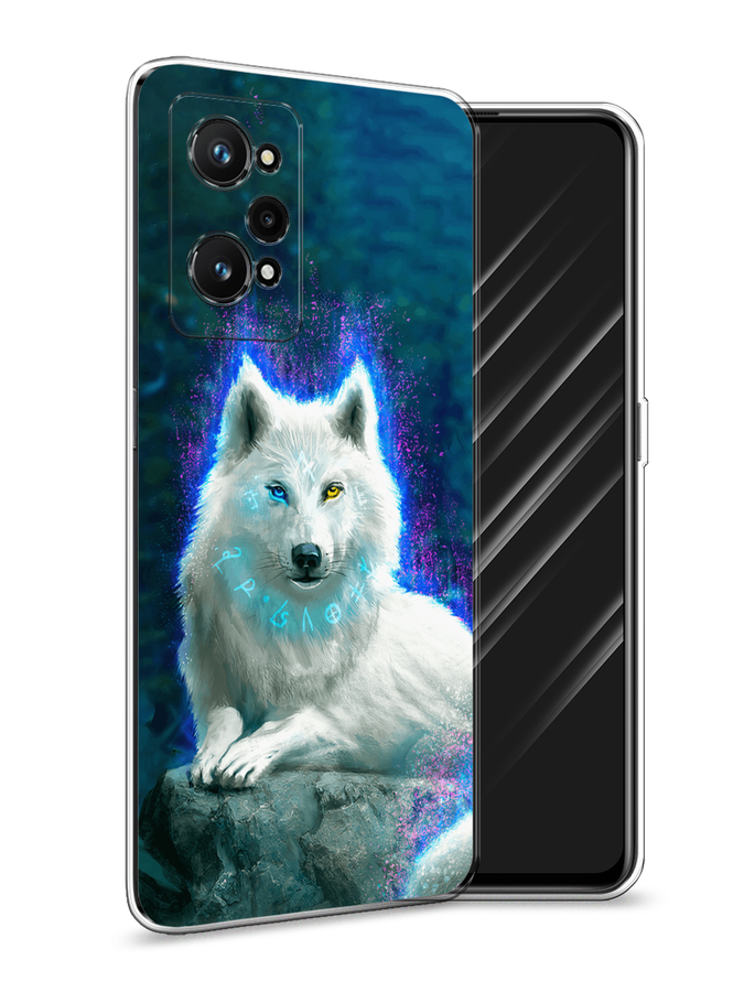 

Чехол Awog на Realme GT Neo 3T "Белоснежный волк", Белый;зеленый;фиолетовый, 2510750-2