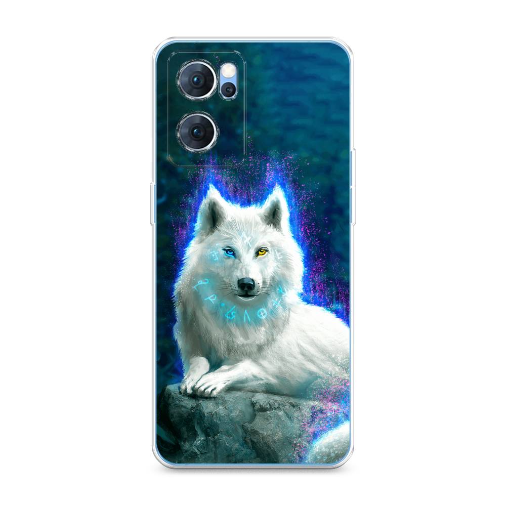 

Чехол Awog на Oppo Reno 7 5G / Оппо Рено 7 5G "Белоснежный волк", Белый;зеленый;фиолетовый, 258150-2