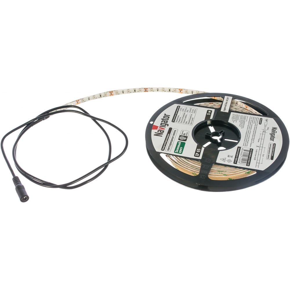 

Светодиодная лента Navigator NLS-3528G60 71405 5 м зеленый, NLS-3528G60