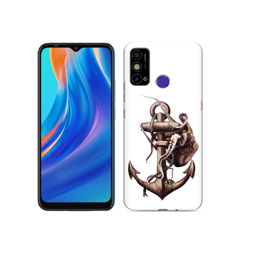 

Чехол MyPads Tocco для Tecno Spark Go ржавый якорь, Прозрачный, Tocco