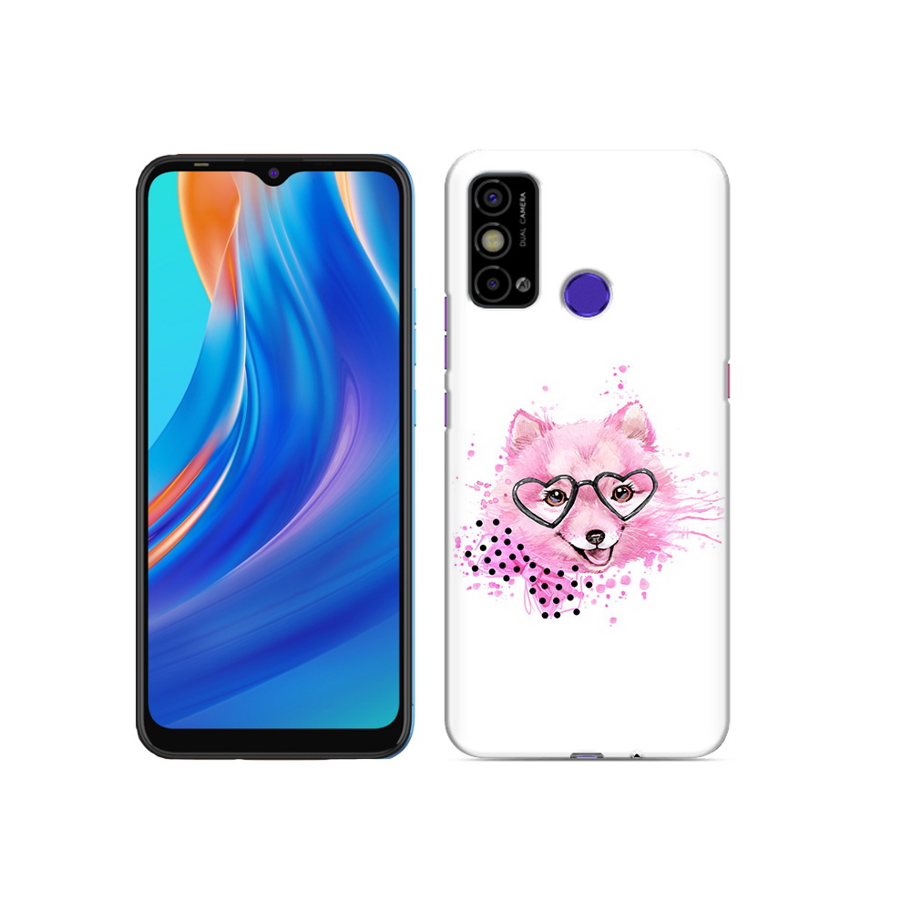 

Чехол MyPads Tocco для Tecno Spark Go розовый волченок, Прозрачный, Tocco