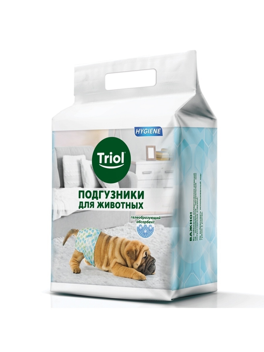 

Подгузники для собак TRIOL XS, 22 шт