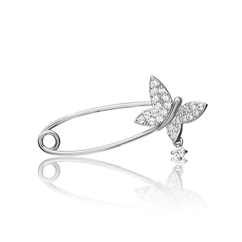 

Брошь из белого золота с фианитом PLATINA jewelry 04-0115-00-401-1120-23, 04-0115-00-401-1120-23