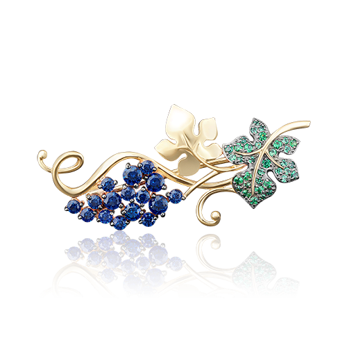 

Брошь из желтого золота с фианитом PLATINA jewelry 04-0122-00-404-1130-24, 04-0122-00-404-1130-24