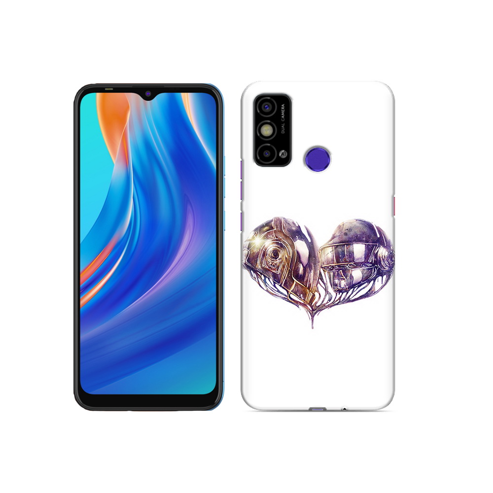 

Чехол MyPads Tocco для Tecno Spark Go сердце абстракция, Прозрачный, Tocco
