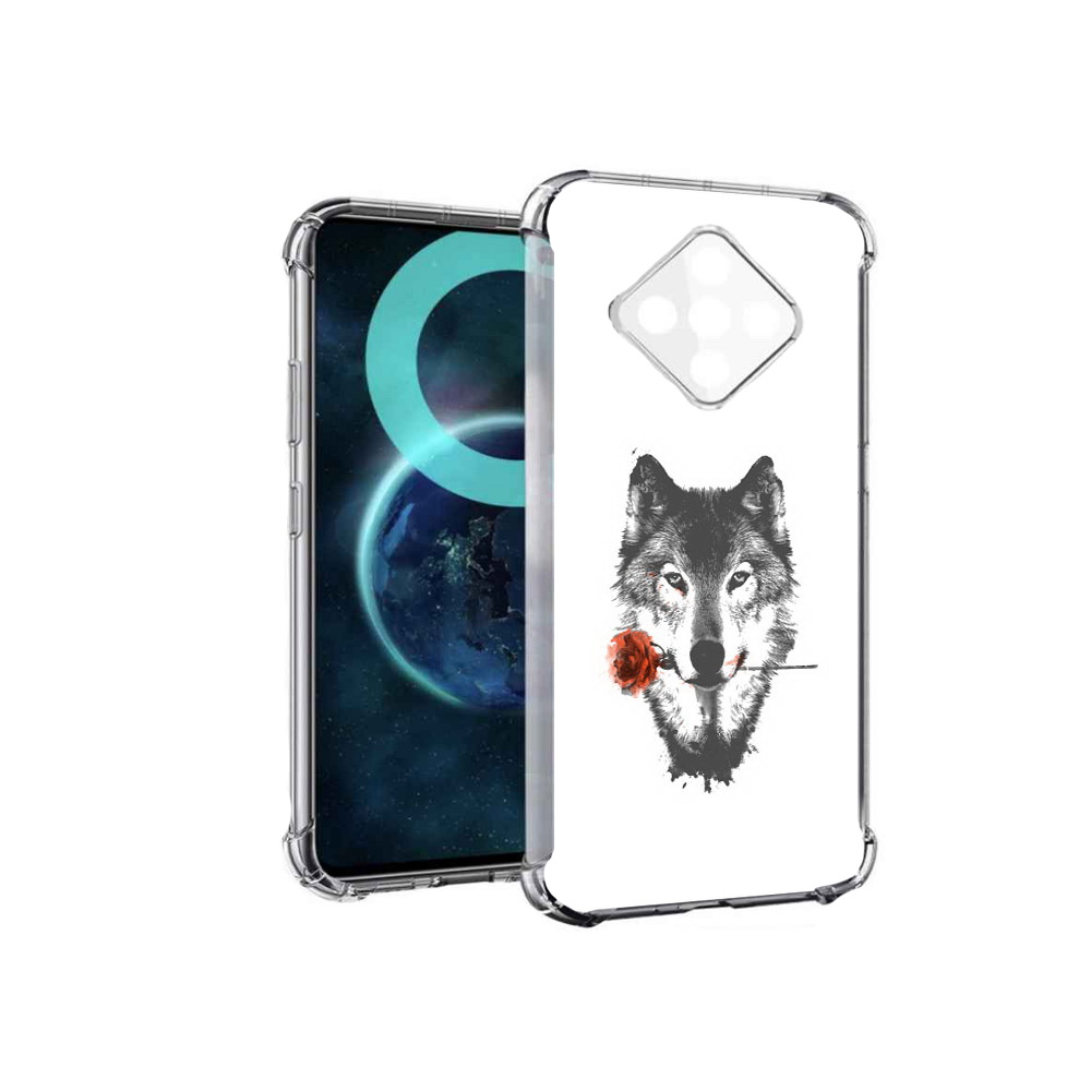 

Чехол MyPads волк с розой для Infinix Zero 8, Прозрачный, Tocco