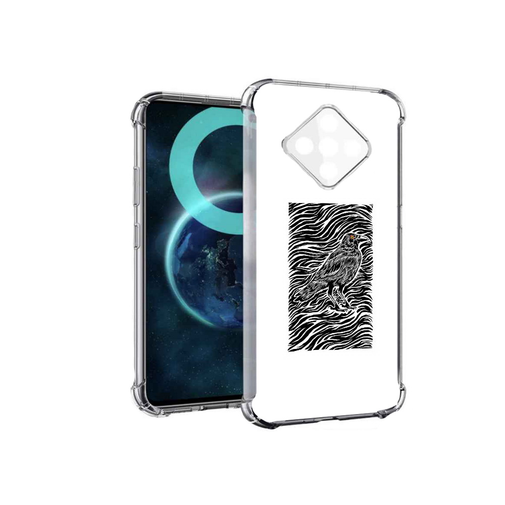 

Чехол MyPads ворон в абстракции для Infinix Zero 8, Прозрачный, Tocco