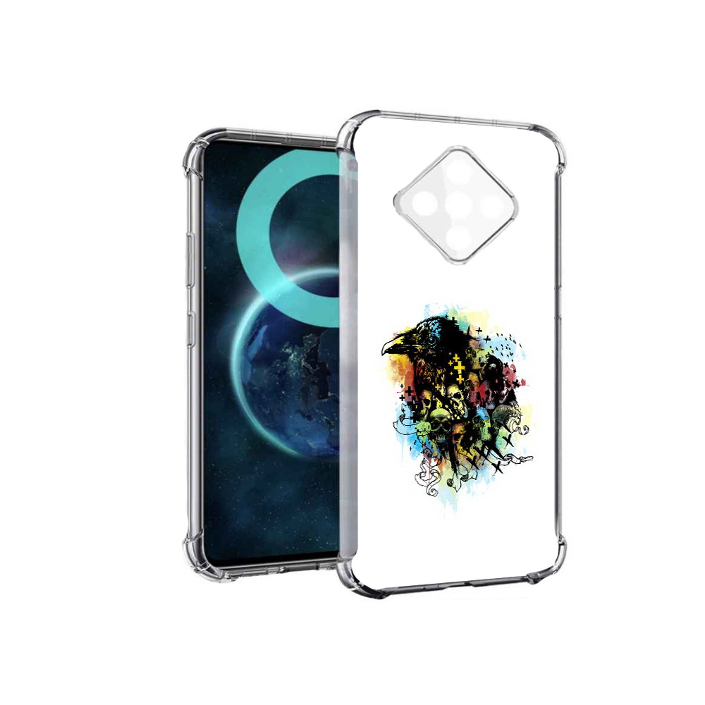 

Чехол MyPads ворон и черепа для Infinix Zero 8, Прозрачный, Tocco