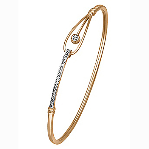

Браслет из красного золота с фианитом р. 17,5 PLATINA jewelry 05-0524-00-401-1110-24, 05-0524-00-401-1110-24