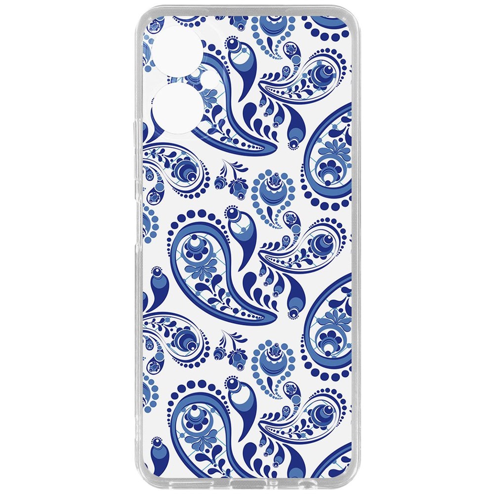 

Чехол-накладка Krutoff Clear Case Гжель для Tecno Spark 9 Pro, Прозрачный