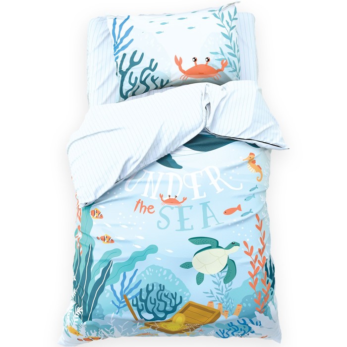 

Комплект постельного белья Этель 1,5 сп Under the sea 143х215 см,150х214 см,50х70 см