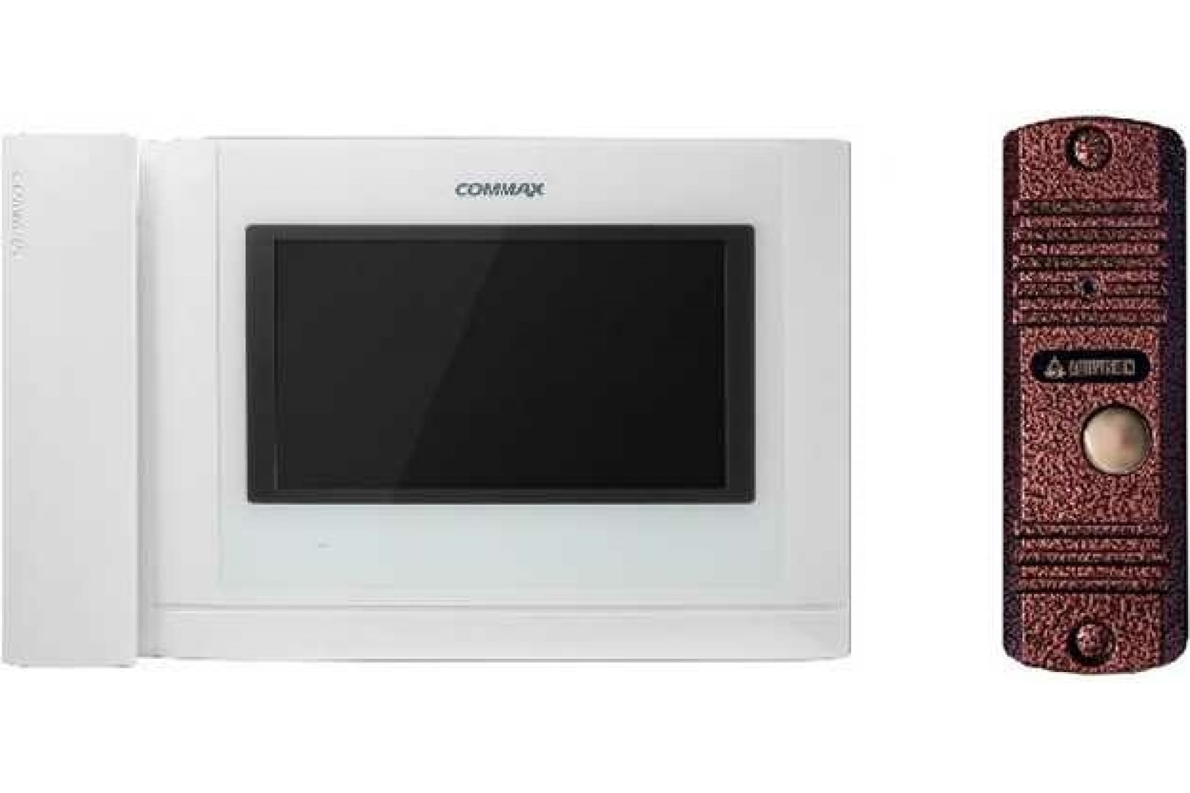 

COMMAX Комплект видеодомофона и вызывной панели CDV-704MHA(White)/AVC305