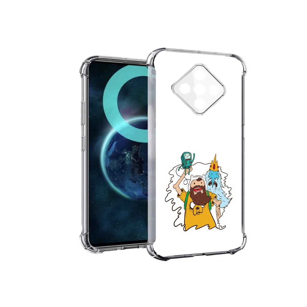 

Чехол MyPads время приключений старый Финн для Infinix Zero 8, Прозрачный, Tocco